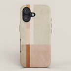 Minimalist Neutral Geometric Abstract Artwork iPhone Case Gallery Image 1