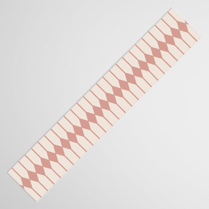 Minimal Geometric Pattern - Rose Table Runner Gallery Image 3