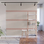 Minimal Geometric Pattern - Rose Wall Mural Gallery Image 1