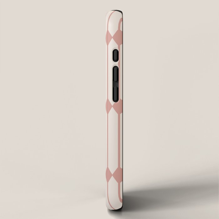 Minimal Geometric Pattern - Rose iPhone Case Gallery Image 2
