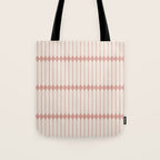 Minimal Geometric Pattern - Rose Tote Bag Gallery Image 1