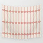 Minimal Geometric Pattern - Rose Wall Tapestry Gallery Image 4