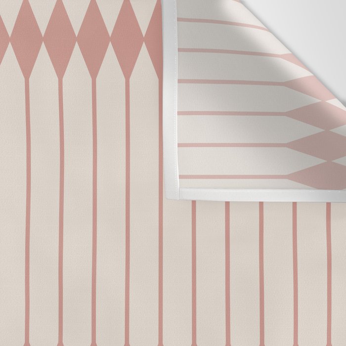 Minimal Geometric Pattern - Rose Wall Tapestry Gallery Image 3