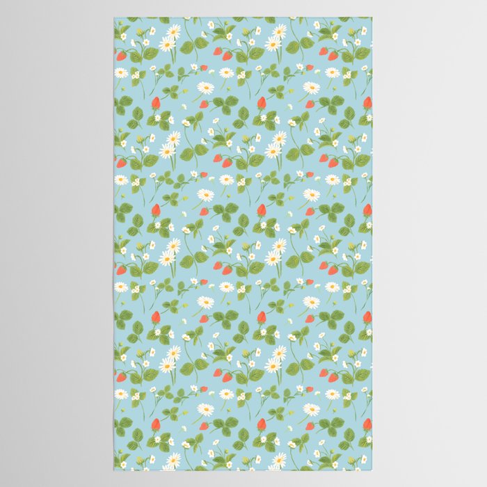 Strawberry Plant Pattern Tablecloth Gallery Image 2
