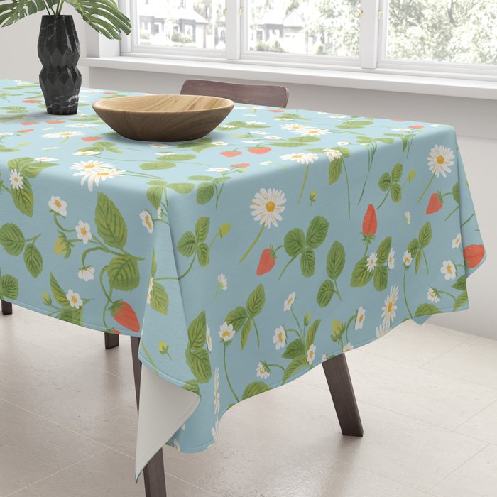 Strawberry Plant Pattern Tablecloth Gallery Image 3