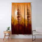 Morning Mountain Mist 1 Window Curtain Gallery Image 5