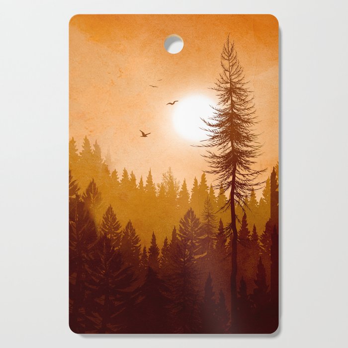 Morning Mountain Mist 1 Cutting Board Gallery Image 1