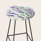 lavender watercolor horizontal Stool Gallery Image 2