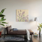 lavender watercolor horizontal Wood Wall Art Gallery Image 2