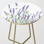 lavender watercolor horizontal Side Table Gallery Image 2