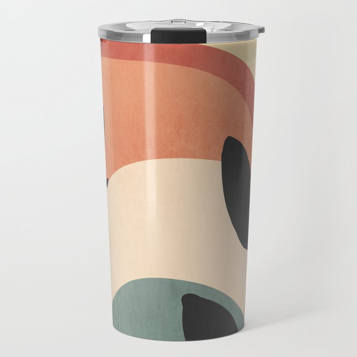 Abstract Art Rainbow 6 Travel Mug Gallery Image 1