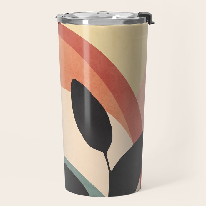 Abstract Art Rainbow 6 Travel Mug Gallery Image 2