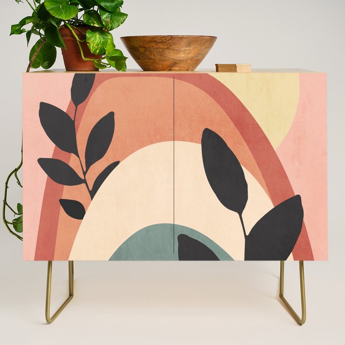 Abstract Art Rainbow 6 Credenza Gallery Image 1