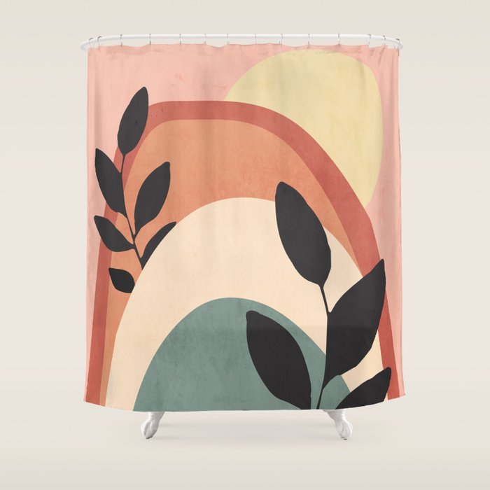 Abstract Art Rainbow 6 Shower Curtain Gallery Image 1