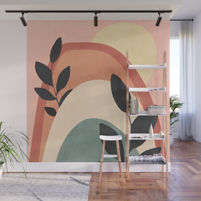 Abstract Art Rainbow 6 Wall Mural Gallery Image 1