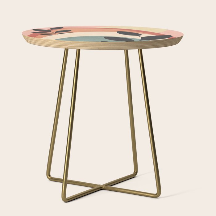 Abstract Art Rainbow 6 Side Table Gallery Image 1