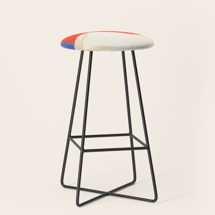 The Japanese Sun | Vintage Minimal Mount Fuji Landscape Stool Gallery Image 1