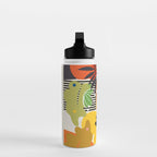 mid century minimal floral Water Bottle Gallery Image 3