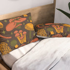 Texas Mushrooms âÂ Dark Multicolor Pillow Sham Gallery Image 2