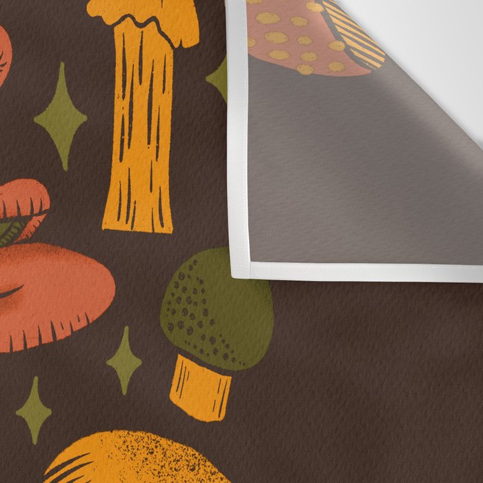 Texas Mushrooms âÂ Dark Multicolor Wall Tapestry Gallery Image 3