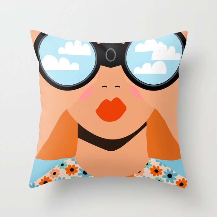 Seeking Sunshine Throw Pillow Gallery Image 1