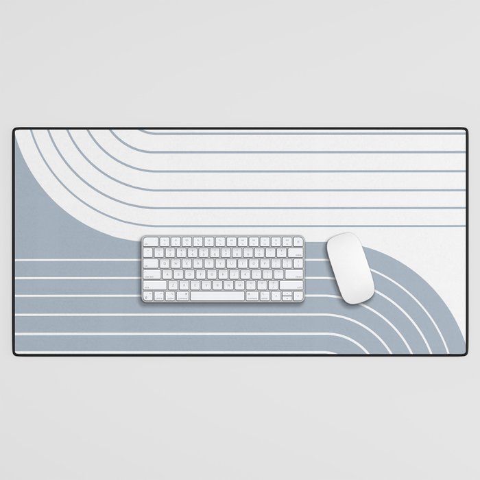 Two Tone Line Curvature LXVI Desk Mat Gallery Image 1