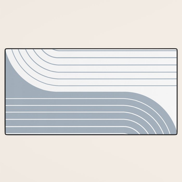 Two Tone Line Curvature LXVI Desk Mat Gallery Image 3