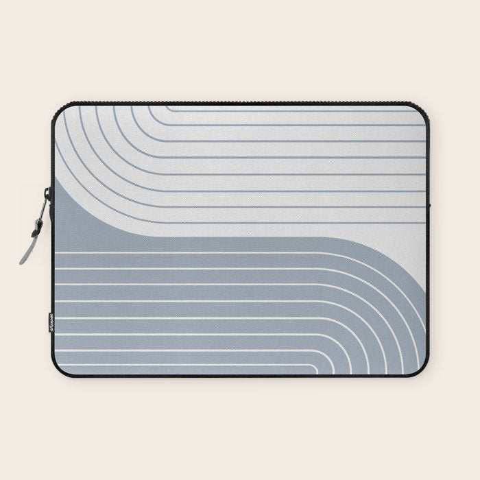 Two Tone Line Curvature LXVI Laptop Sleeve Gallery Image 1