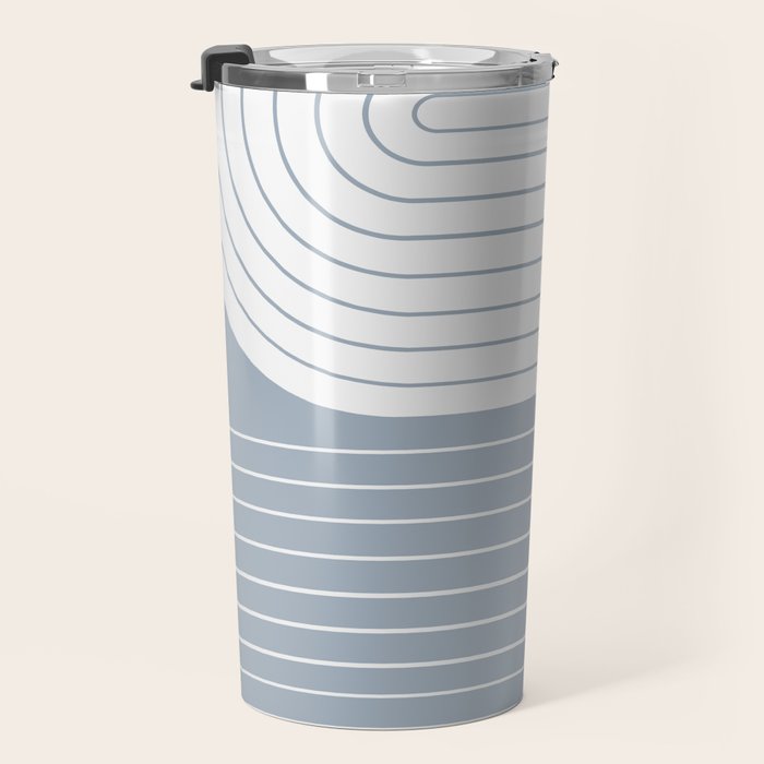 Two Tone Line Curvature LXVI Travel Mug Gallery Image 3