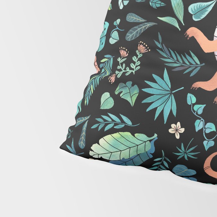 Tropical Dragon in Peach Pillow Sham Gallery Image 4