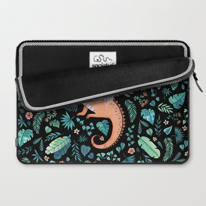 Tropical Dragon in Peach Laptop Sleeve Gallery Image 2