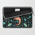 Tropical Dragon in Peach Laptop Sleeve Gallery Image 2