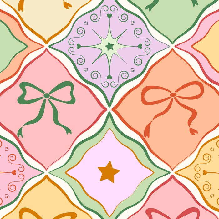 Colorful Coquette Patchwork Quilt with Bows  Coffee Mug Gallery Image 2