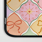 Colorful Coquette Patchwork Quilt with Bows  Laptop Sleeve Gallery Image 3