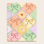 Colorful Coquette Patchwork Quilt with Bows  Notebook Gallery Image 4