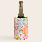 Colorful Coquette Patchwork Quilt with Bows  Wine Chiller Gallery Image 1