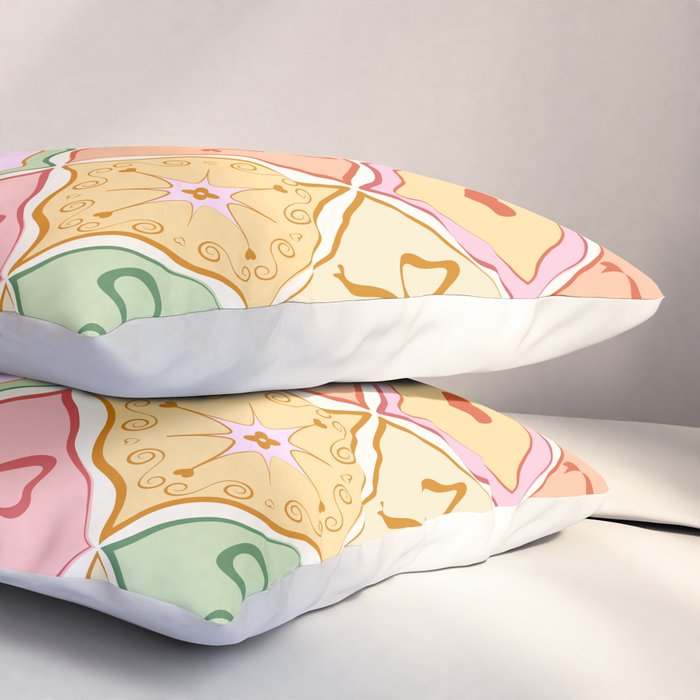 Colorful Coquette Patchwork Quilt with Bows  Pillow Sham Gallery Image 3