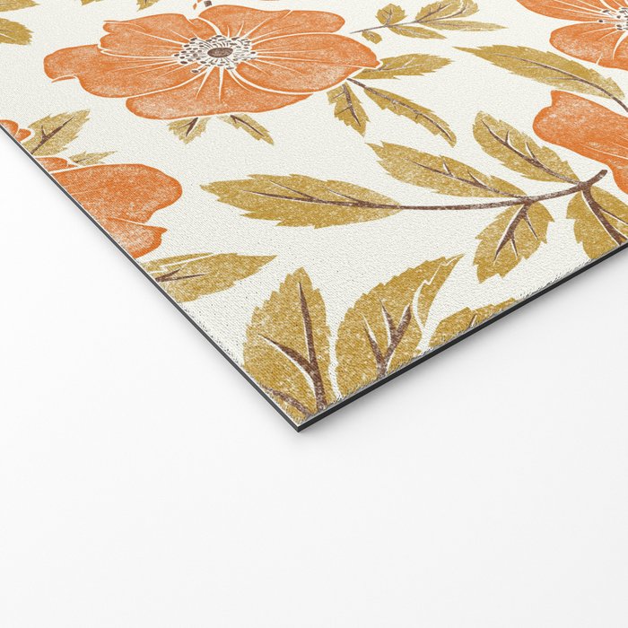 Wild Mountain Roses - vintage autumn leaves  Welcome Mat Gallery Image 2