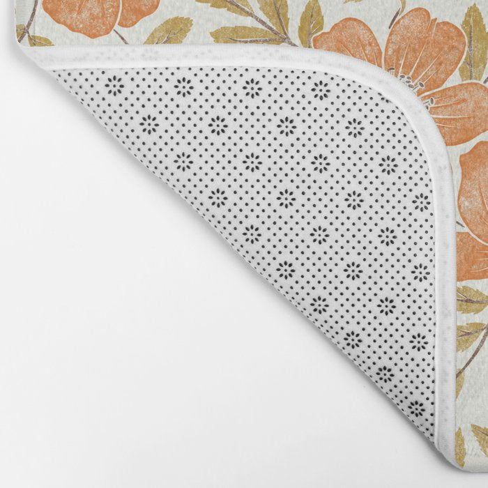 Wild Mountain Roses - vintage autumn leaves  Bath Mat Gallery Image 2