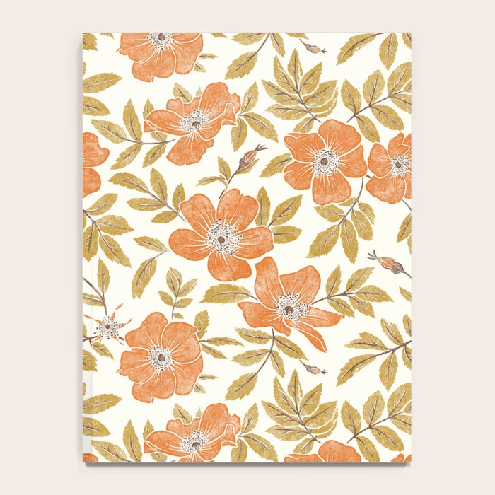 Wild Mountain Roses - vintage autumn leaves  Notebook Gallery Image 4