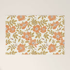 Wild Mountain Roses - vintage autumn leaves  Welcome Mat Gallery Image 1