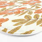 Wild Mountain Roses - vintage autumn leaves  Bath Mat Gallery Image 3