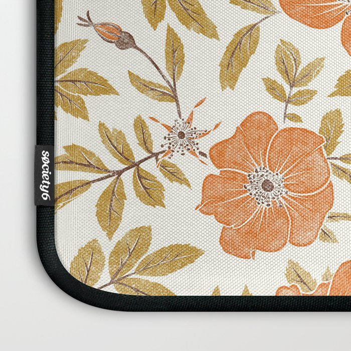Wild Mountain Roses - vintage autumn leaves  Laptop Sleeve Gallery Image 3