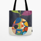 Abstract fruit shapes 01 Tote Bag Gallery Image 1