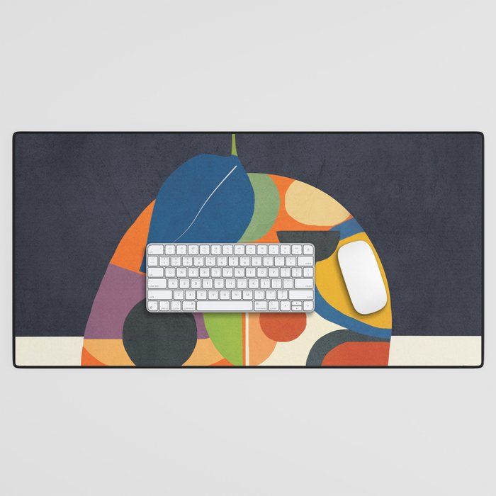 Abstract fruit shapes 01 Desk Mat Gallery Image 1