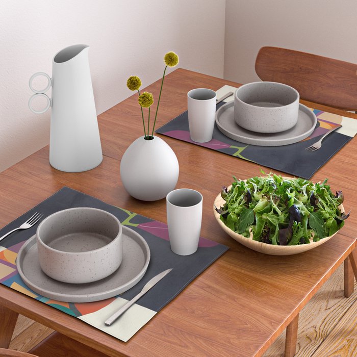 Abstract fruit shapes 01 Placemat Gallery Image 2