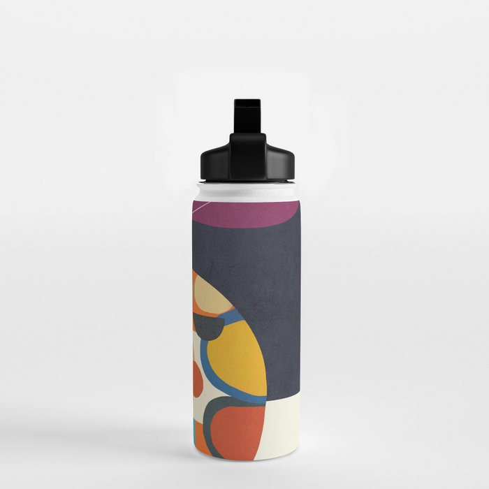 Abstract fruit shapes 01 Water Bottle Gallery Image 2