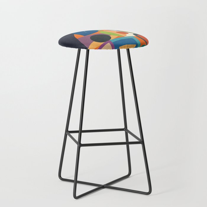 Abstract fruit shapes 01 Stool Gallery Image 1