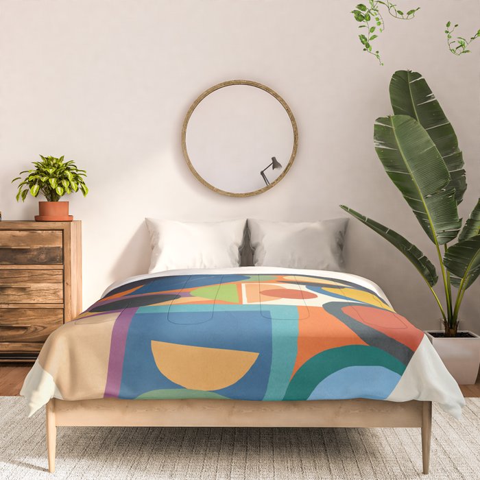 Abstract fruit shapes 01 Comforter Gallery Image 3