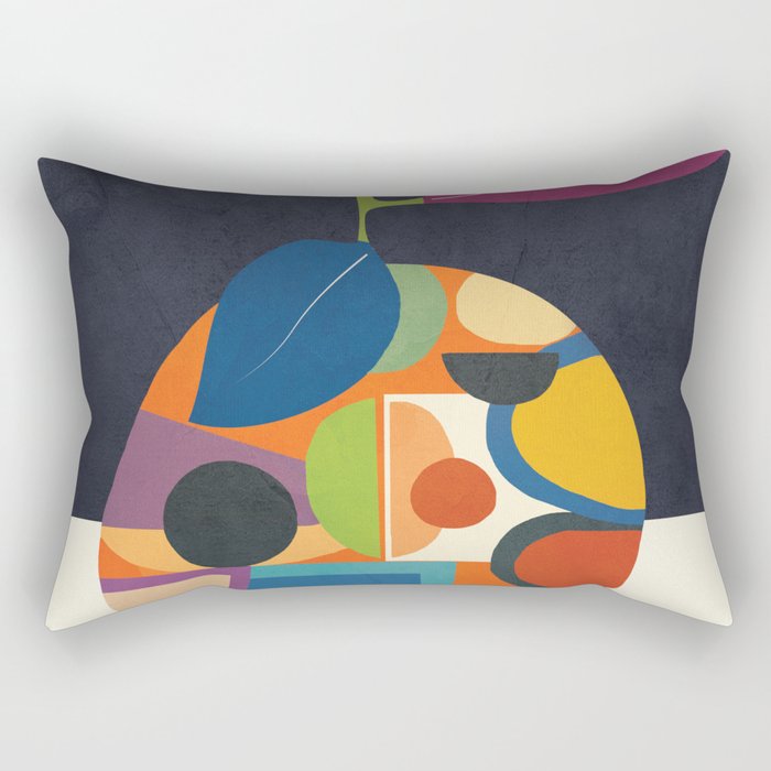 Abstract fruit shapes 01 Rectangular Pillow Gallery Image 1